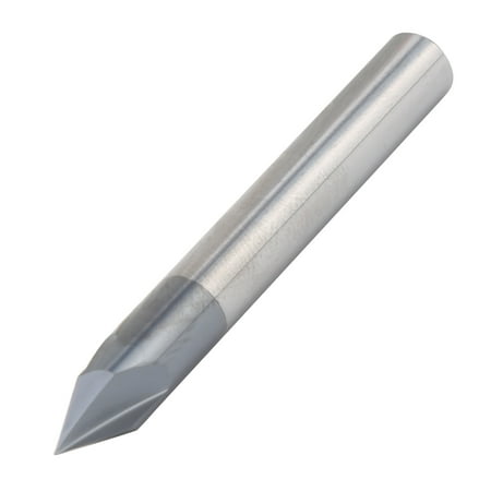 3 Flute Chamfer Milling Cutter  Simple to Operate 60° Milling Cutter Bit CNC Milling Cutter Durable for Industrial Supplies D12 X 60° X 75L D10 X 60