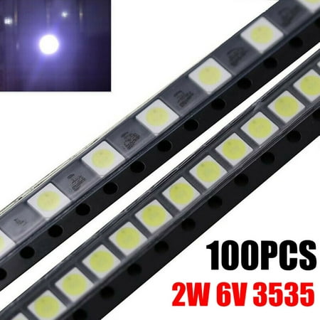2W 6V 3535 TV Backlight LED SMD Diode Cool White LCD 150lm Lamp Bead Chip