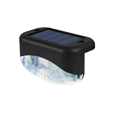 LED Solar Lamp Path Staircase Outdoor Wall Light Water Drop Lamp Solar Step Lights Outdoorled Solar Fence Lights for Patio Stairs Yard Garden Step and