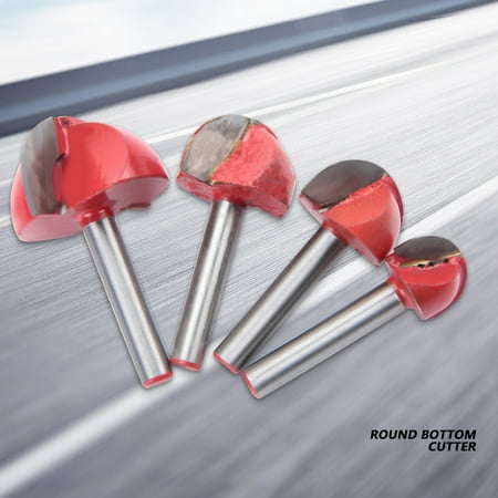 Round Bottom Knife  Fine Craftsmanship Round Bottom Milling Cutter 4pcs Superior Performance Professional Simple Operation for Industry