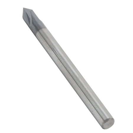 3 Flute Chamfer Milling Cutter  Simple to Operate 60° Milling Cutter Bit CNC Milling Cutter Durable for Industrial Supplies D12 X 60° X 75L D10 X 60