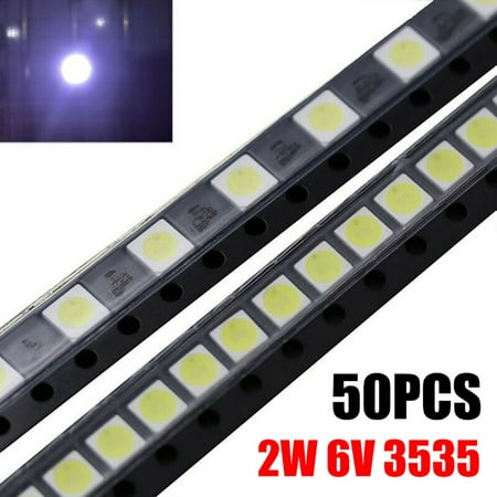 2W 6V 3535 TV Backlight LED SMD Diode Cool White LCD 150lm Lamp Bead Chip