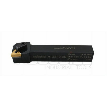 Accusize 3/4   by 5   Overall Length Mtjnr 12-3c Lathe Tool Holder with Tnmg322 Insert  Right Hand  2312-5008x2