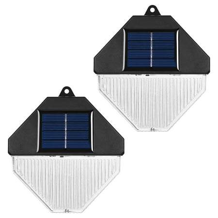 Moocorvic 2Pcs Solar Outdoor Lights Waterproof Solar Motion Sensor Outdoor Lights Waterproof Solar Powered Wall Lights for Garden Patio Yard Deck Pend