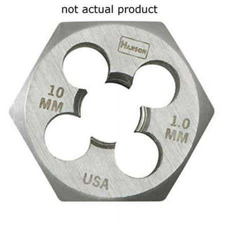 2PK Irwin 9734 Hex Die  High Carbon Steel  1  Across the Flat  8mm X 1.25  Carded