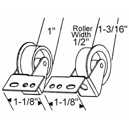 Sim Supply Drawer Front Roller Set 1-4  H 900-11808 900-11808 ZO-G4435048