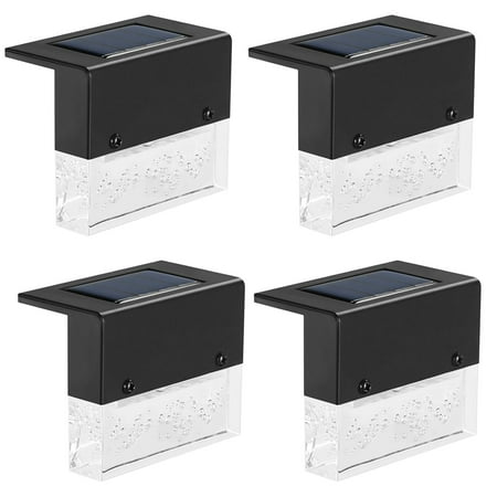 Moocorvic 4Pcs Solar Outdoor Lights Waterproof Solar Motion Sensor Outdoor Lights Waterproof Solar Powered Wall Lights for Garden Patio Yard Deck Pend