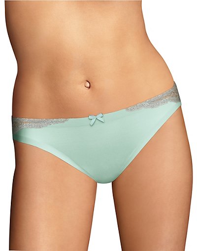 Maidenform Comfort Devotion Bikini Blue Spearmint W/Grey Sky 6