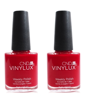Creative Nail Design Vinylux Rouge Red Nail Polish Duo (Two Items), 0.5-oz, from Purebeauty Salon & Spa