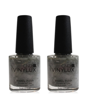 Creative Nail Design Vinylux Silver Chrome Nail Polish Duo (Two Items), 0.5-oz, from Purebeauty Salon & Spa