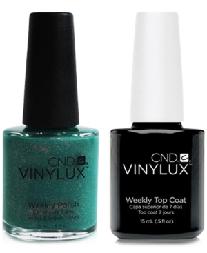 Creative Nail Design Vinylux Art Basil Nail Polish & Top Coat (Two Items), 0.5-oz, from Purebeauty Salon & Spa