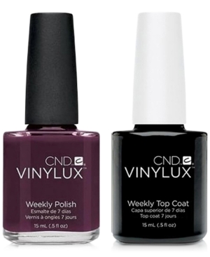 Creative Nail Design Vinylux Fedora Nail Polish & Top Coat (Two Items), 0.5-oz, from Purebeauty Salon & Spa