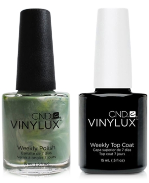 Creative Nail Design Vinylux Sage Scarf Nail Polish & Top Coat (Two Items), 0.5-oz, from Purebeauty Salon & Spa