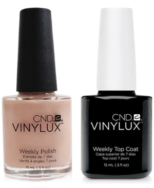 Creative Nail Design Vinylux Skin Tease Nail Polish & Top Coat (Two Items), 0.5-oz, from Purebeauty Salon & Spa