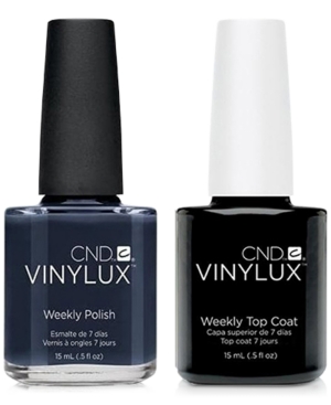 Creative Nail Design Vinylux Indigo Frock Nail Polish & Top Coat (Two Items), 0.5-oz, from Purebeauty Salon & Spa