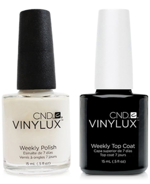 Creative Nail Design Vinylux Cream Puff Nail Polish & Top Coat (Two Items), 0.5-oz, from Purebeauty Salon & Spa