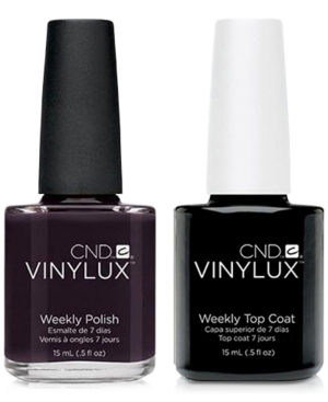 Creative Nail Design Vinylux Dark Dahlia Nail Polish & Top Coat (Two Items), 0.5-oz, from Purebeauty Salon & Spa