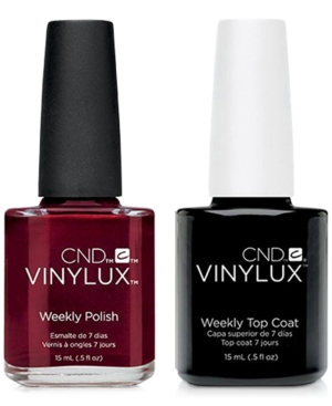 Creative Nail Design Vinylux Scarlet Letter Nail Polish & Top Coat (Two Items), 0.5-oz, from Purebeauty Salon & Spa