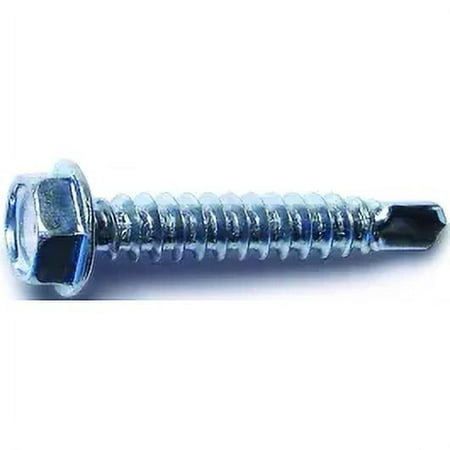 1PC Midwest Fastener 10277 Hex Head Washer Self Drilling Screws #8 by 1 Inch Zinc Plated Steel 80 Pack