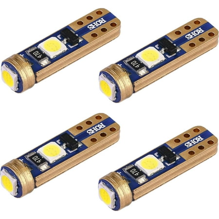 Alla Lighting 4x Super Bright T5 37 74 2721 2723 LED Bulbs  Interior Vanity Mirror  Map  Dome  Instrument Panel  Gauge  Dashboard Lights 73 79 103 272