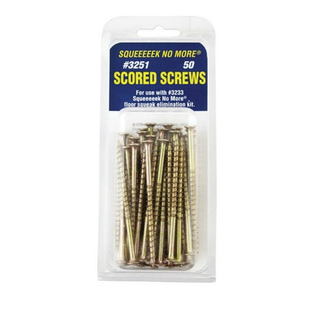 1PC Squeeeeek No More Squeeeek No More 3251 Scored Floor Screws  50 Pcs/CD