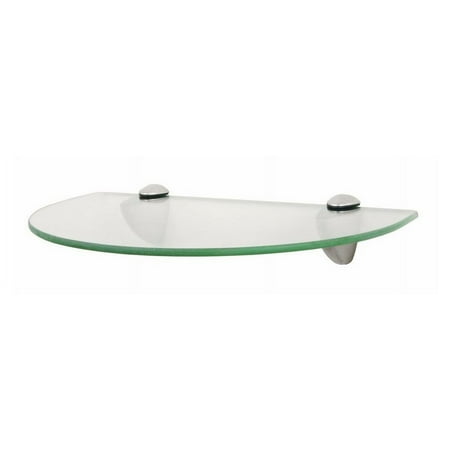 1PC Knape & Vogt Knape & Vogt KT-0134-812SN Circle Glass Shelf Kit  Satin Nickel  8  X 12