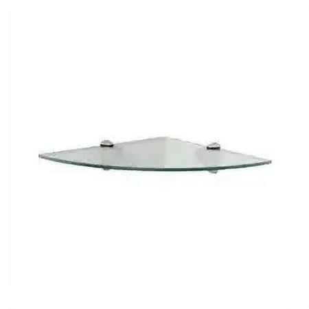 1PC Knape & Vogt KT-0134-1212SN Corner Tempered Glass Shelf Kit 12 Inch X 12 Inch Satin Nickel