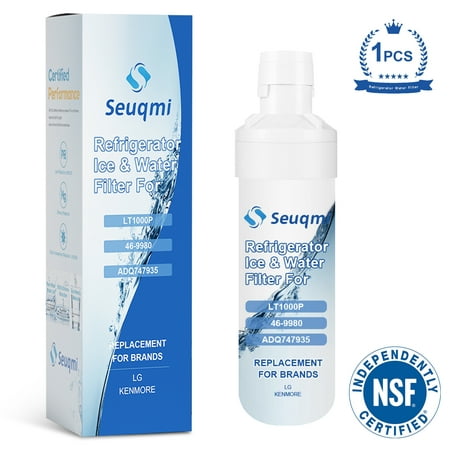 Seuqmi LT1000PC ADQ747935 MDJ64844601 Refrigerator Water Filter  Replacement for LG® LT1000P®  ADQ74793501  ADQ74793502  Kenmore 46-9980  9980  LFXC