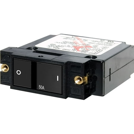 Blue Sea - 7408B-BSS Circuit Breaker A1 FLAT Rocker 50A (1EA)
