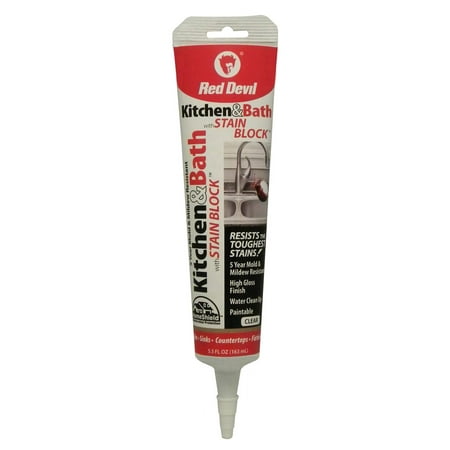 Red Devil 0765 Kitchen & Bath Stain Block Sealant  12-Pack  Clear  12 Pack
