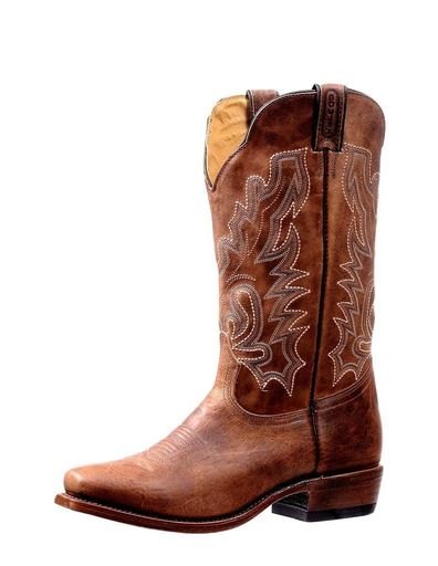 Boulet Western Boots Mens Cutter Rider Bison Vintage Rust 7263