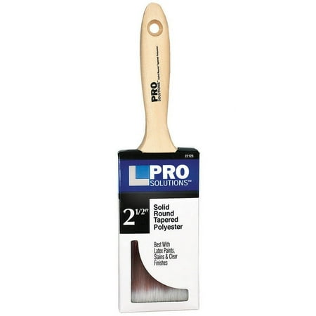 12-Pack of 2-1/2” Pro Solutions 22125 SRT Polyester Paint Brush  Beavertail Handle