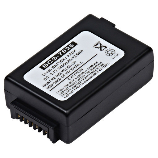BCS-7525 3.7V 3400mAh Battery Pack for Psion - 7527C-G2