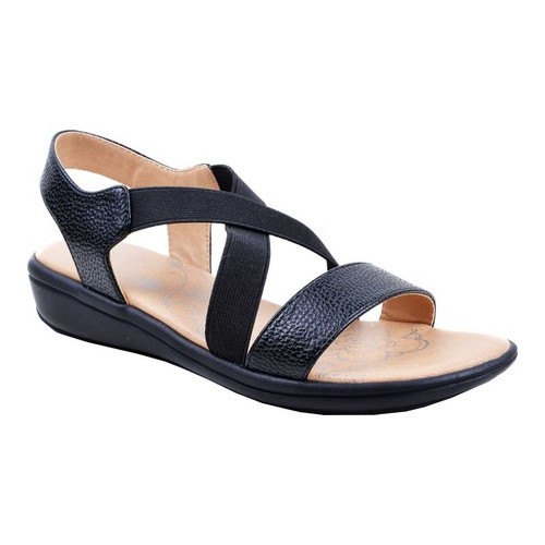Women's Mootsies Tootsies Wade Slingback Sandal, Size: 9.5 M, Black Metallic Faux Leather/Stretch Gore