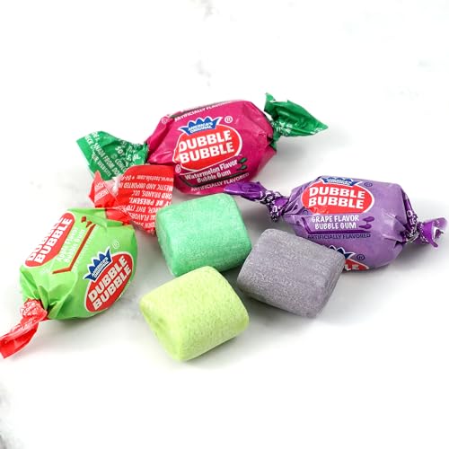 Dubble Bubble Assorted Fruit Flavored Gum - 2 Pound Bulk Bag (Approx. 140 Pieces) - Individually Wrapped Gum - the Hampton Popcorn & Candy Company (As thumbnail