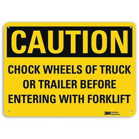 Lyle Safety Sign 10 Inx14 in Aluminum U4-1128-RA_14X10 U4-1128-RA_14X10 ZO-G9638632