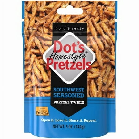 New 5 Oz. Southwest Flavor Dot S Pretzels. Resealable Bag Is Perfect for  Each