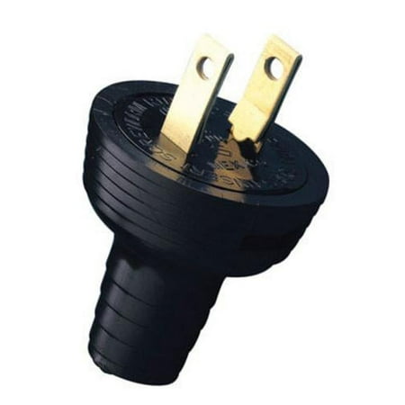 2PC Leviton Leviton C20-48642-000 Residential Grade Round Plug  15 Amp