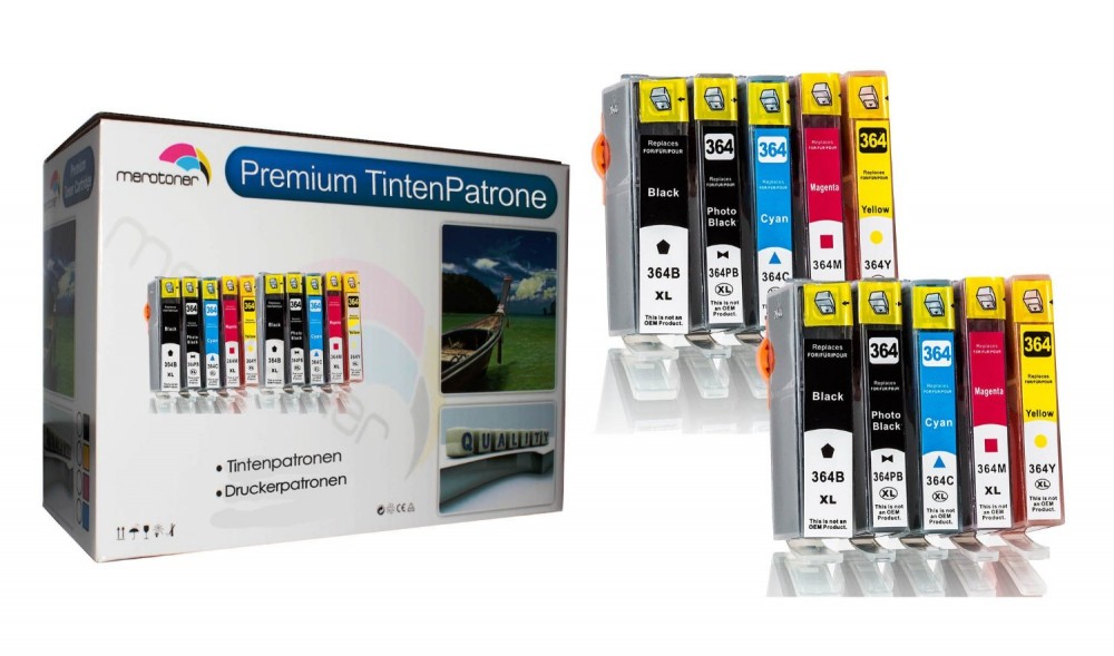 Merotoner - 10er Pack Druckerpatrone Für HP 364Xl 364 XL HP Deskjet: 3070 / 3070A / D 5445 / D 5460