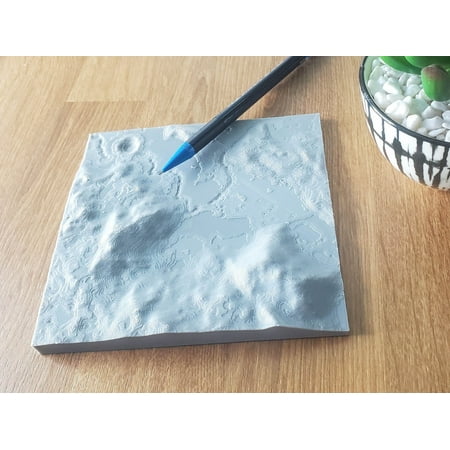 APOLLO 15 Moon Landing Site - Accurate 3D Topographical Map of Apennine Mountains  Area of 30 X 30 Km