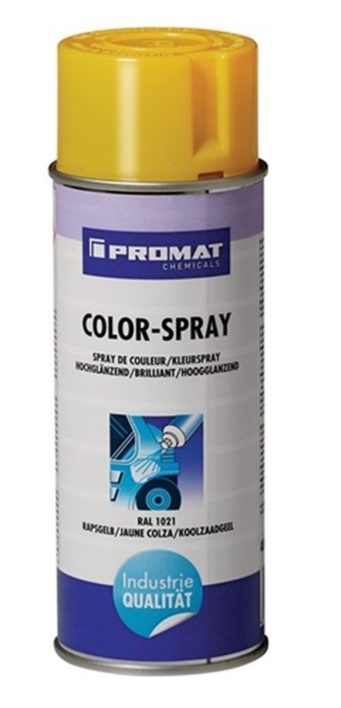 Colorspray RAL 1021, 400 Ml Rapsgelb Hochglänzend, 6 Stück