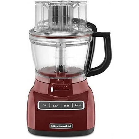 KitchenAid RKFP0711GC 7-Cup Food Processor - Gloss Cinnamon Dark Red (Used)