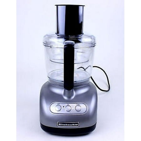 New KitchenAid 7-Cup Food Processor 2 Bowls (big and Mini) KFP720cu Silver