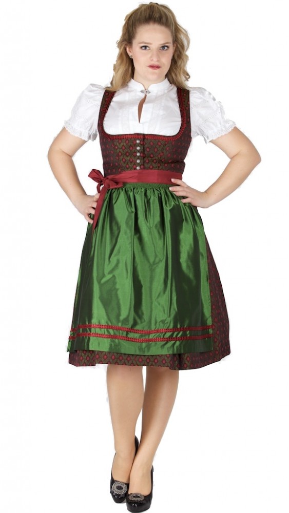 14836 Wenger Dirndl Yvonne 65er Rot