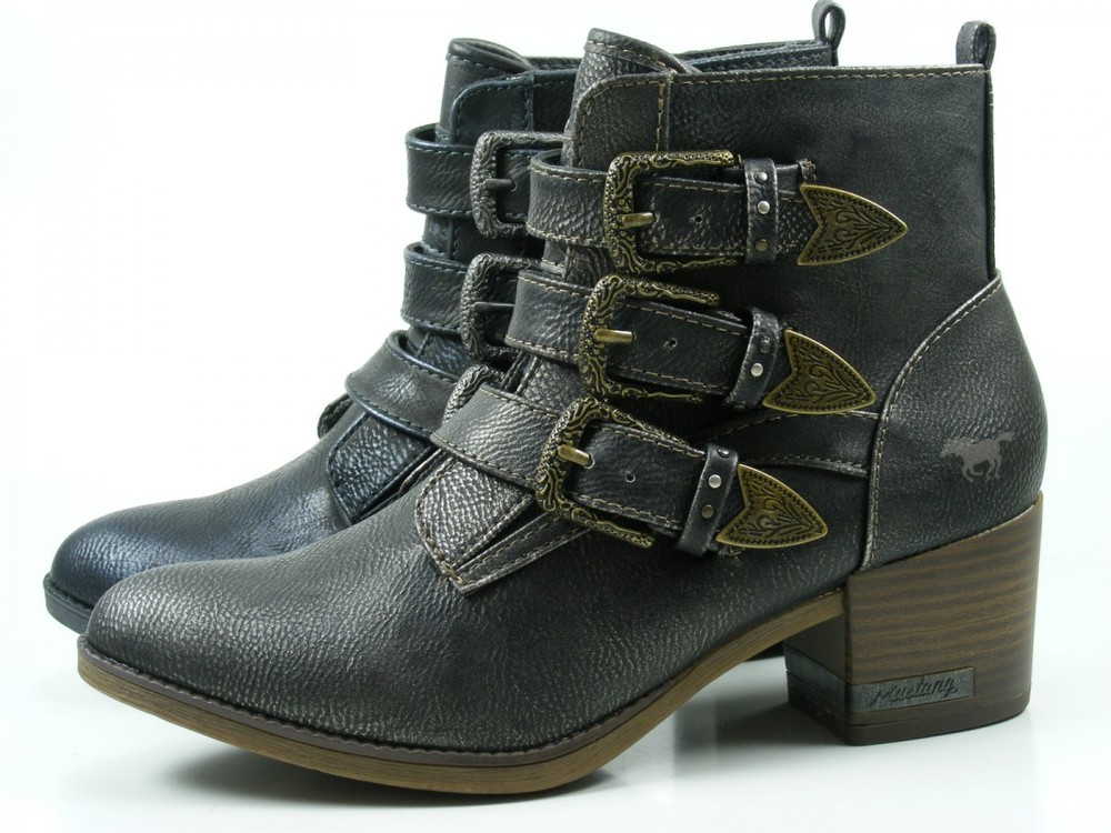 Mustang 1253-502 Schuhe Damen Stiefeletten Ankle Boots