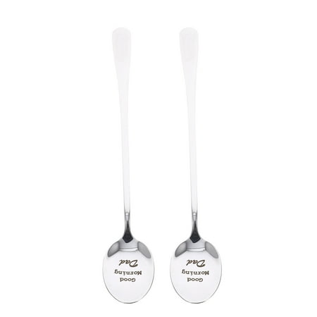 Spoon Peanut Dads Cream Ice Coffee Butter Inspirational Funny Personalized Dad Steel Stainless Engraved Custom Papas