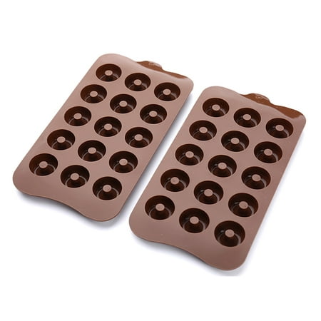 3D Donut Silicone Gummy Mold 15 Cavity Donut Ring Maker Chocolate Candy Cookie Mould Kitchen Tools