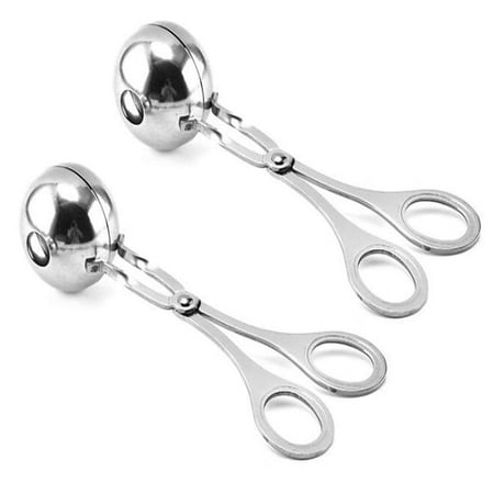 Premium Stainless Steel  Spring-Loaded Scoop for Fruit  Cookie and Ice Cream  Easy Squeeze and Clean Release  Comfortable Handle