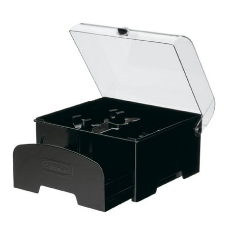 FP-12BKSC Collection 12-Cup Accessory Storage Case for Food Processors  Black  7 T X 9 W
