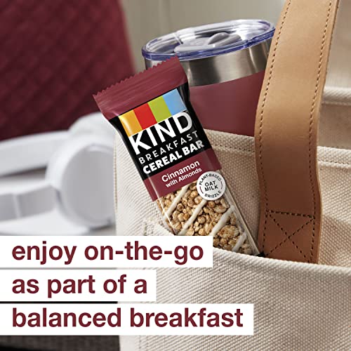 KIND Cereal Breakfast Bars, Variety Pack, Chocolate with Almonds, Peanut Butter, Cinnamon with Almonds, Healthy Snacks, Gluten Free, 18 Count thumbnail